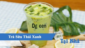 Cách làm trà sữa thái xanh