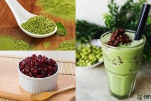 công thức pha chế trà sữa matcha đậu đỏ